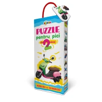 Puzzle 2 piese. Mijloace de transport