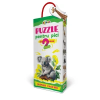 Puzzle 2 piese. Animale exotice
